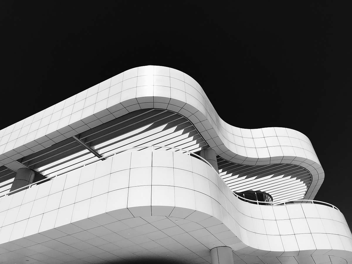 los angeles white 3-storey building building